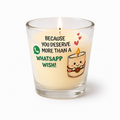 More Than a Wish Jar hand-poured soy wax Rakhi candle in clear glass jar