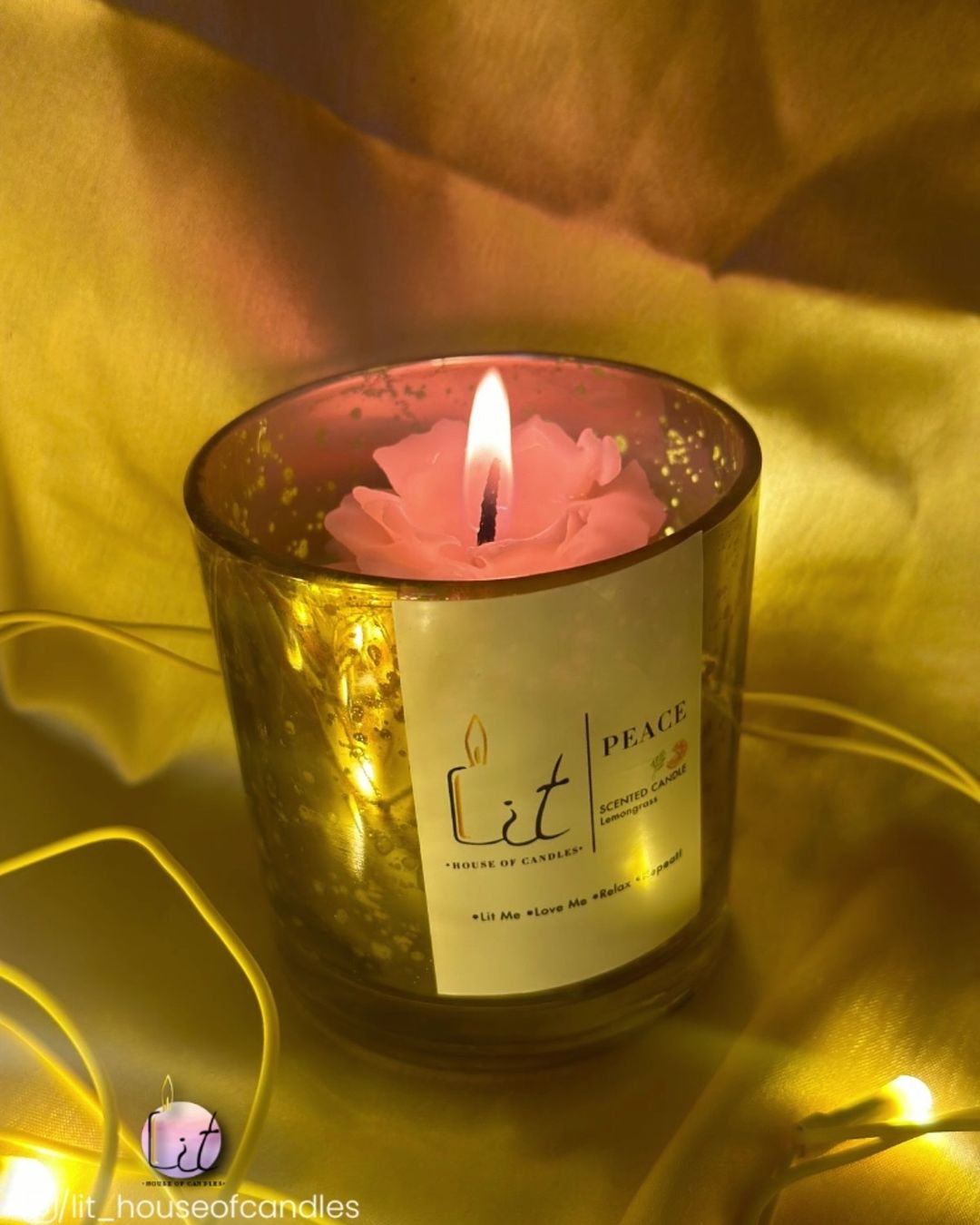 Golden Glass ( Scented Candle)