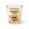 Favourite Sibling Jar hand-poured soy wax Rakhi candle in clear glass jar
