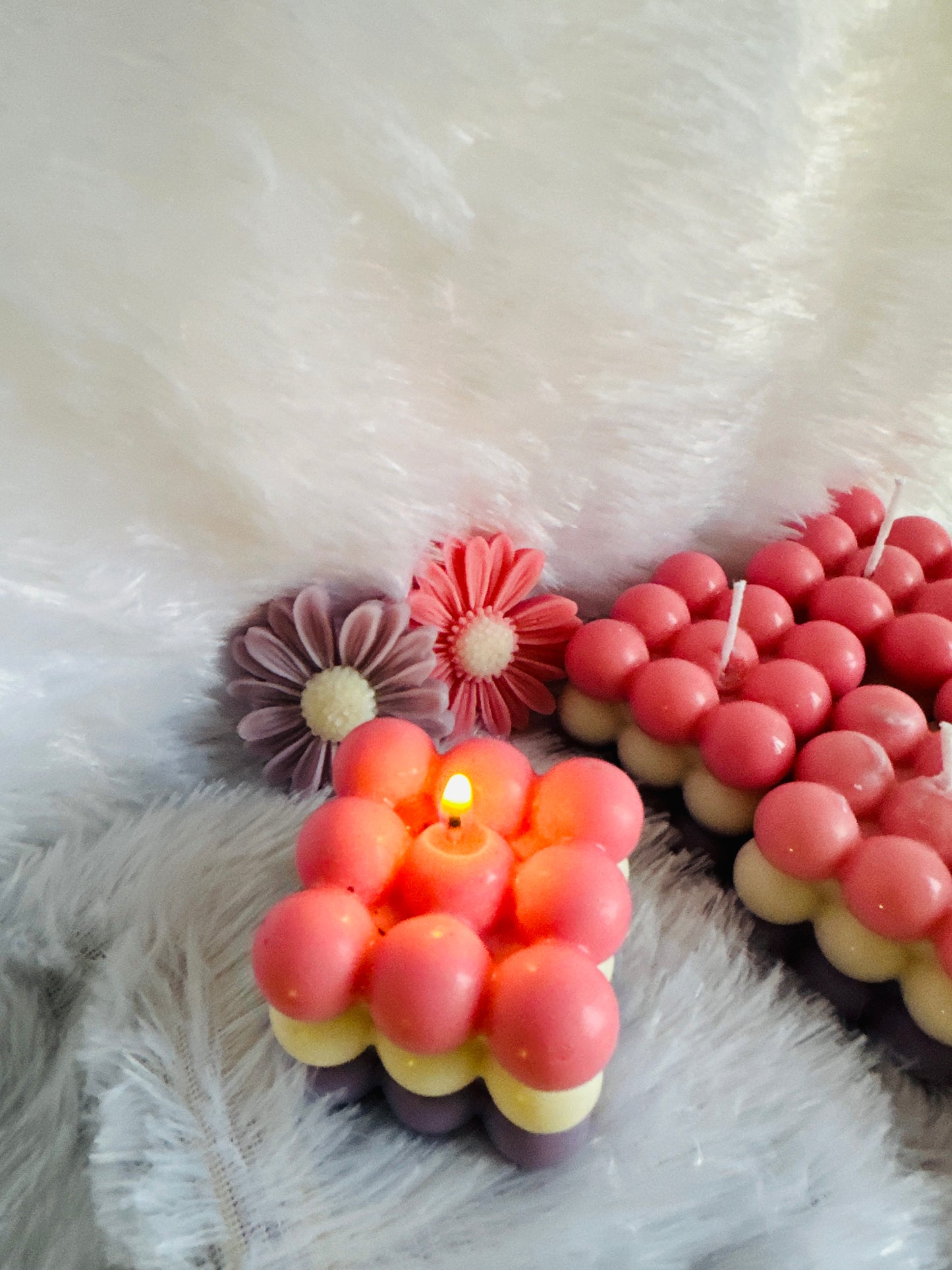 Bubble Candle With Pastel Colors (Scented Candles)